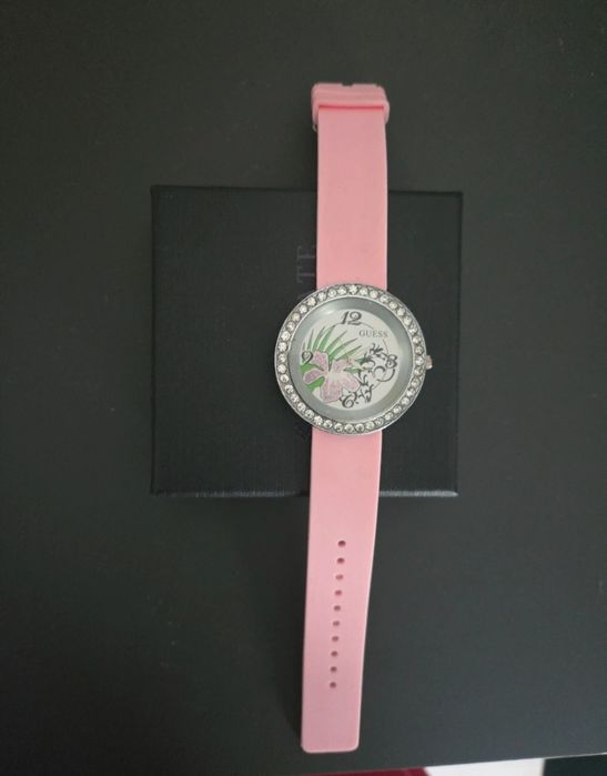 Ceas dama guess curea silicon