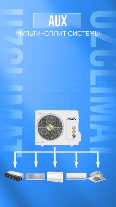 Мульти-сплит системы AUX — настенные/кассетные/канальные/напольные
