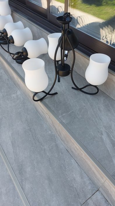 Lustra/aplice culoare neagra Rustik