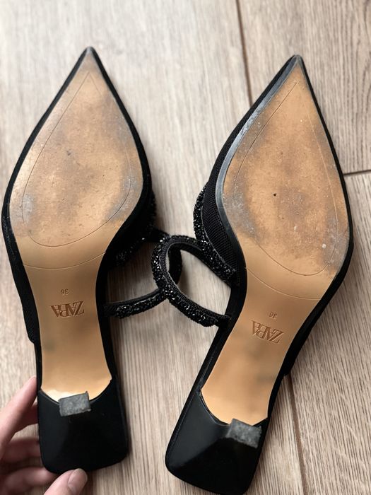 Мюли Zara черные