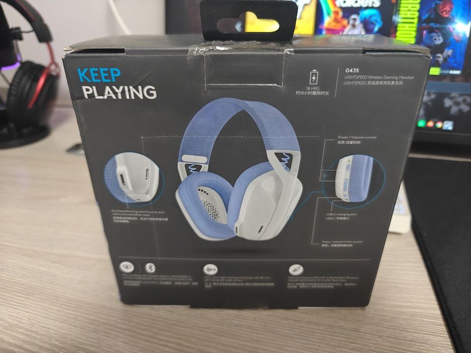 Наушники Logitech g435 почти новые