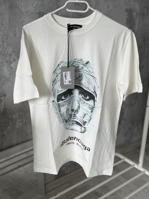 Tricou Balenciaga OFF white palm angel Mask