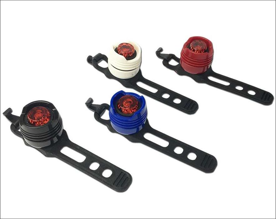 Комплект LED светлини за велосипед, Фар, Стоп, Водоустойчиви, Батерия