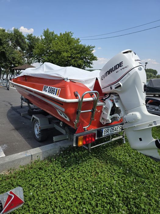 Barca +motor Evinrude 75 Etec+peridoc