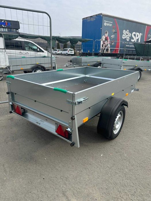 REMORCA ALPHA 212 PRO 750 Kg: Dim. 200*122*40 Cm! GRATUIT: CIV RAR, Roata sustinere SI NUMAR ROSU