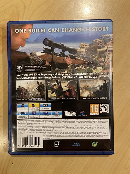 Игра За PS4 Sniper Elite 4