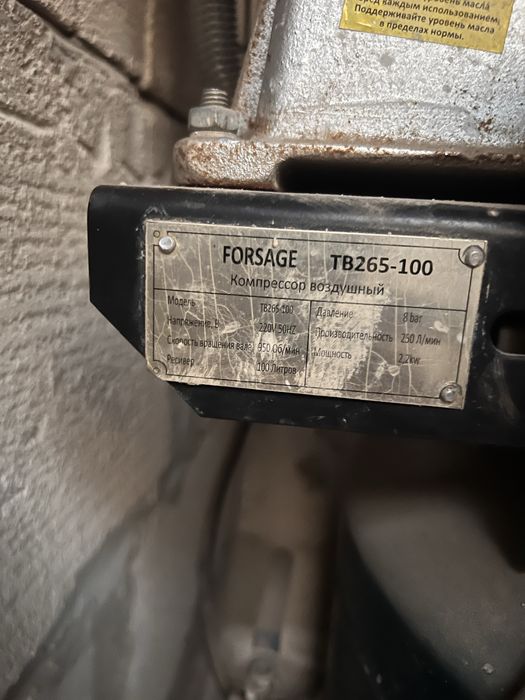 Компрессор воздушный FORSAGE TB265-100