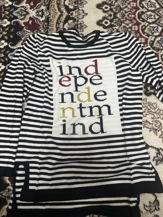 теплая кофта, в полоску