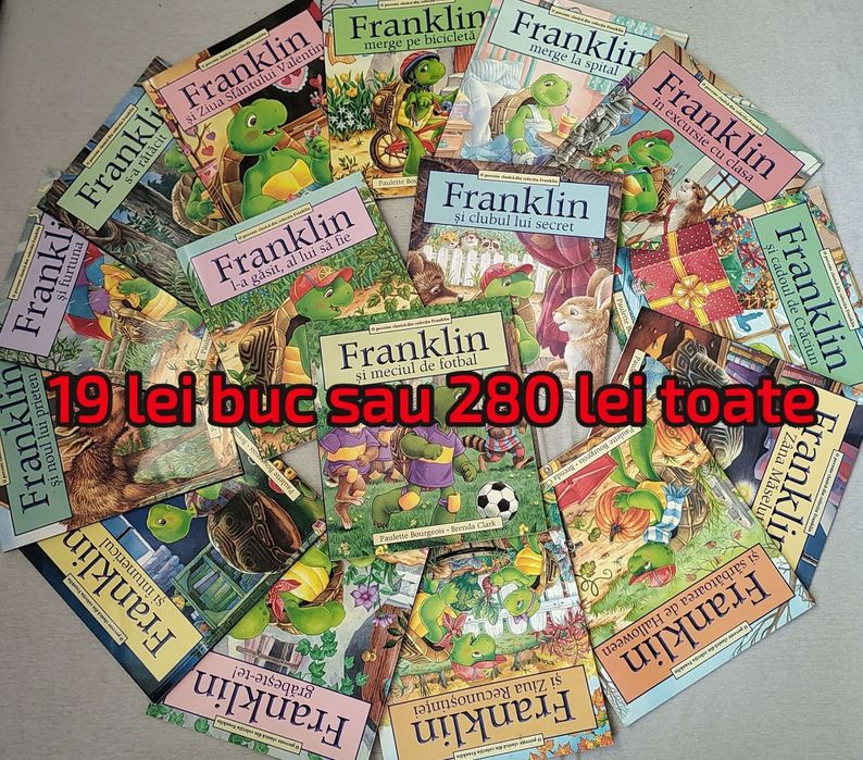 Cărți Pisici Razboinice,Disney,Franklin,Prima mea biblioteca ilustrata