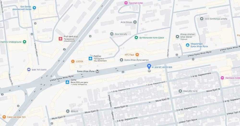 5-комнатная квартира Максима Горького, метро Буюк Ипак Йули