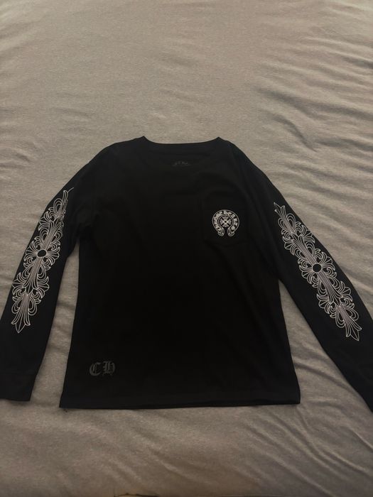 Chrome Hearts bluza cu maneca lunga neagra marime M