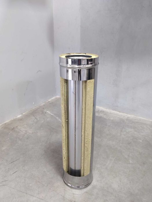 Coș de fum izolat cu vată bazaltică – durabil și sigur