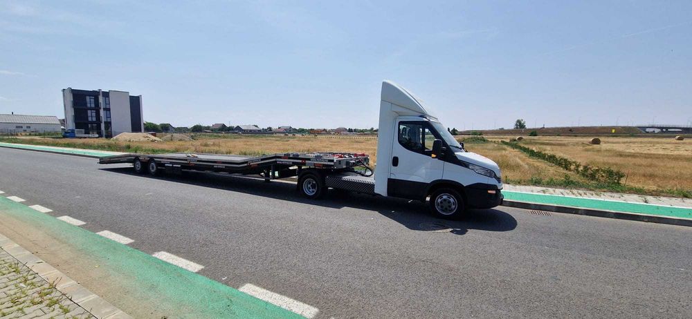 Ansamblu minitir Transport auto Iveco + Veldhuizen