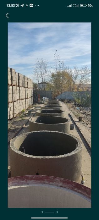 Кольцо для септика и колодца бетонные