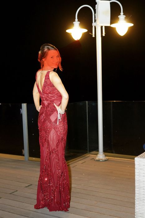 Rochie de seara lunga de paiete