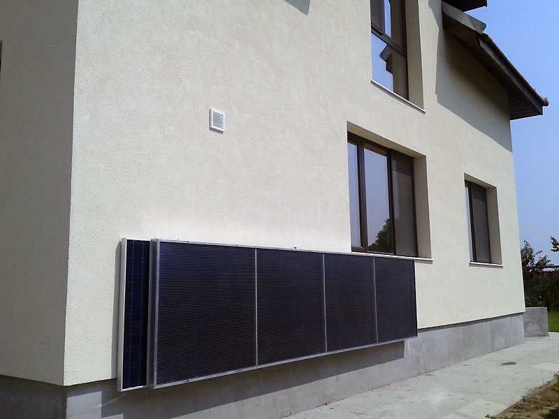 Фотоволтаични панели - въздушни колектори за отопление