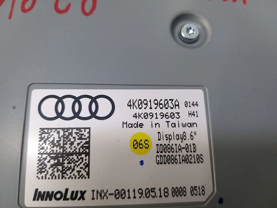 Display clima touch screen consola centrala audi a6 c8 4k 4k0919603a