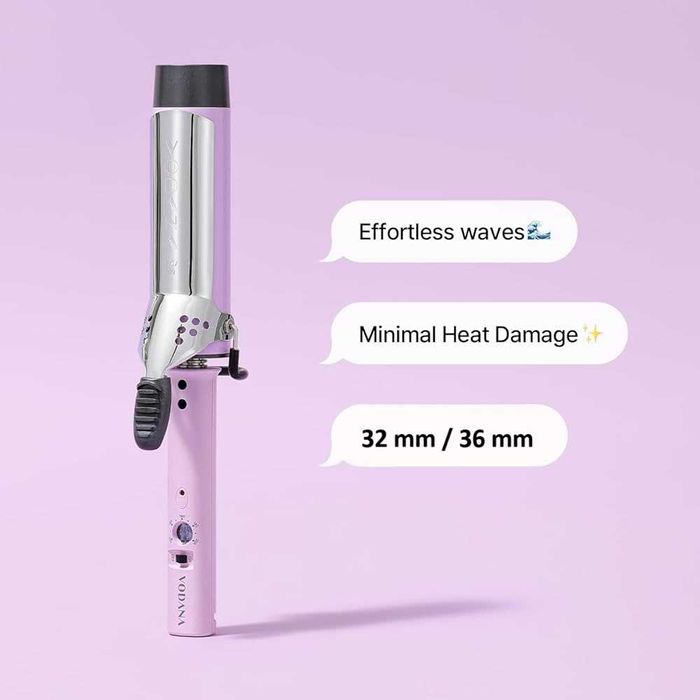 КЕРАМИЧНА маша за коса Южна Корея - VODANA Glamwave Curling Iron