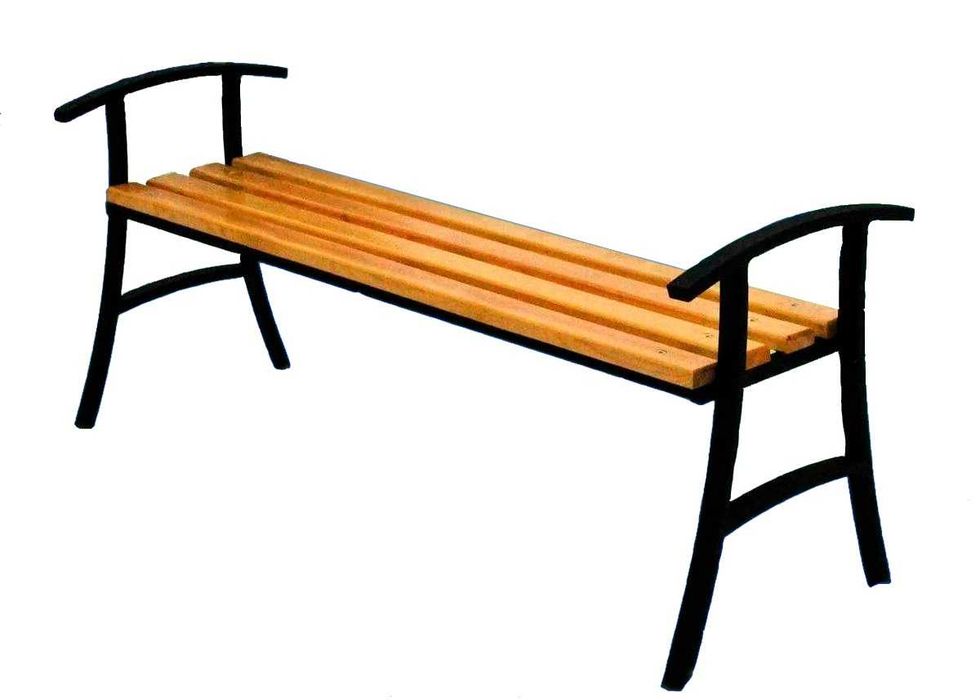 Скамейка без спинки Тип 4
