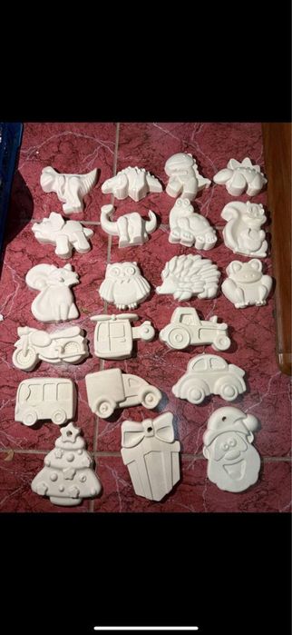 Гипсовые раскраски для детей, фигурки