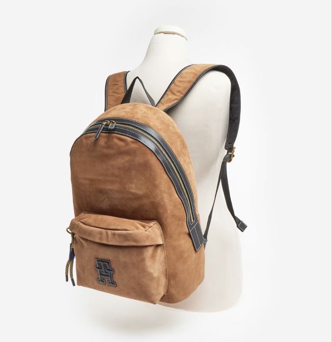 Rucsac Tommy Hilfiger maro – piele ecologică – Nou cu eticheta