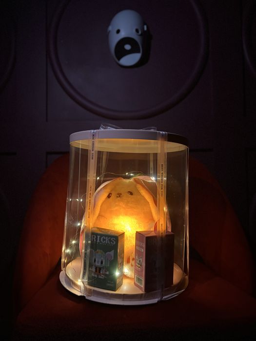 Дышащий зайчик в клубнике