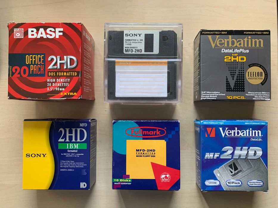 Компютърни флопи дискети 3.5" 1.44MB Verbatim BASF Esselte Fullmark