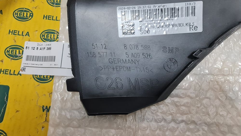 Ornament NOU bandou bara spate dreapta M BMW 4 G26 i4 8078588