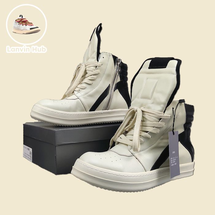 Rick Owens Geobaskets - Jumbo Lace, Black, White
