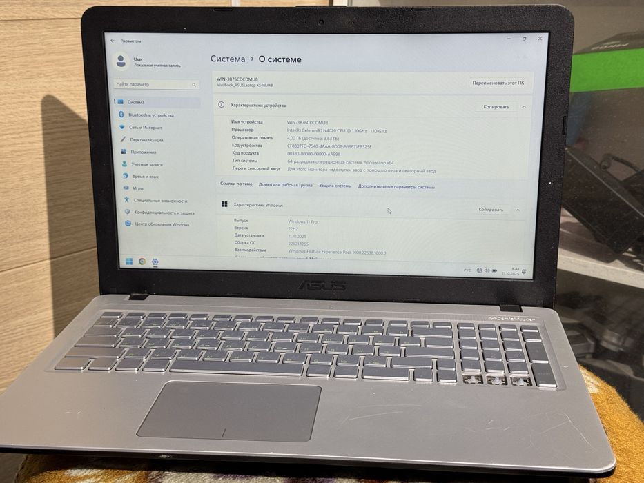 Ноутбук ASUS celeron