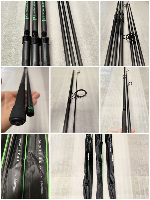 SET 3 Lansete ROBINHAN Super Point 3.6m, 3.75Ibs 2 segmente