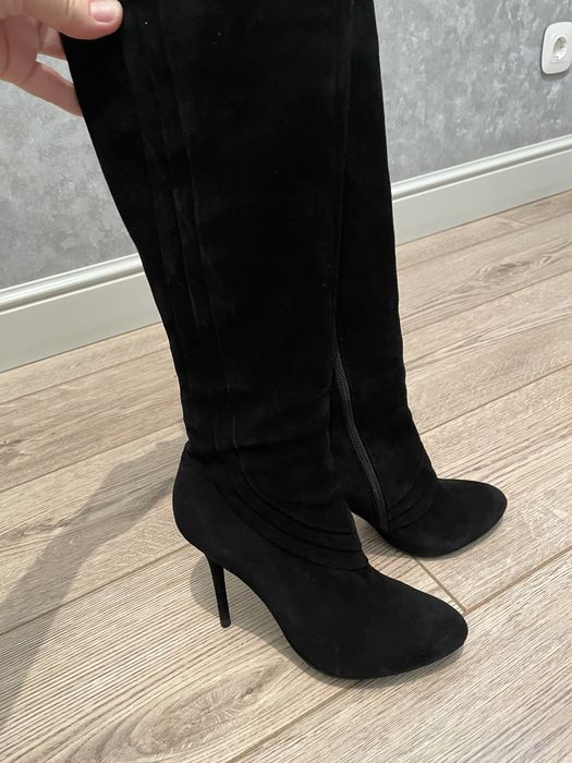 Продам сапоги замшевые