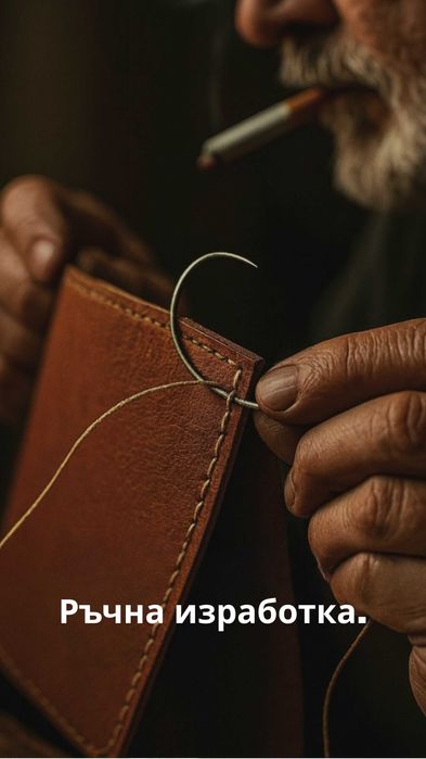 Мъжка чанта от естествена кожа