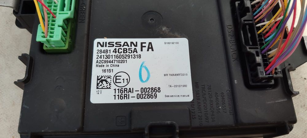 MODUL BCM / CALCULATOR CONFORT NISSAN X-TRAIL T32 2017 / 2014–2021 COD OEM 284B14CB5A / 284B1 4CB5A (5G2)