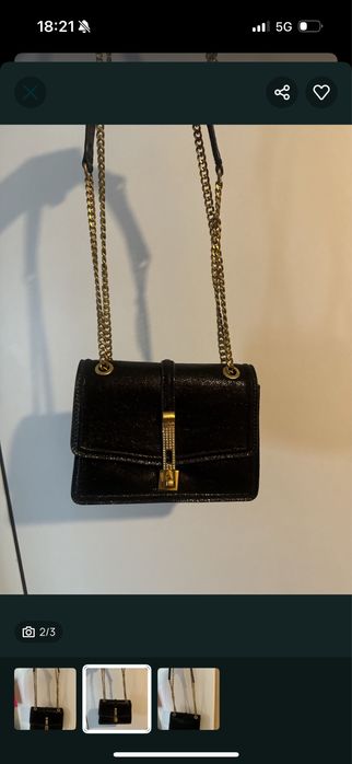 Оригинална лъскава чанта guess
