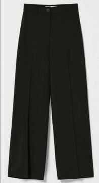 Pantaloni negri cu talie mai inalta de la Tommy Hilfiger