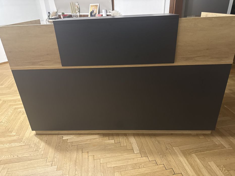 Receptie birou Lotus Antracit 140x70x110 cm