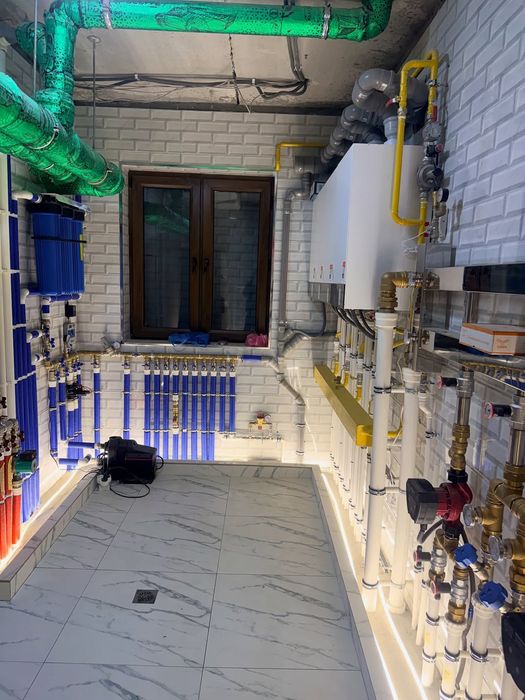 Сантехник монтаж отопления, тёплый пол, установка Двухконтурные  котлы