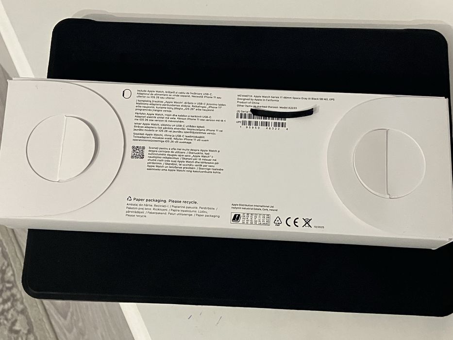 Apple watch 11 46mm space grey GPS