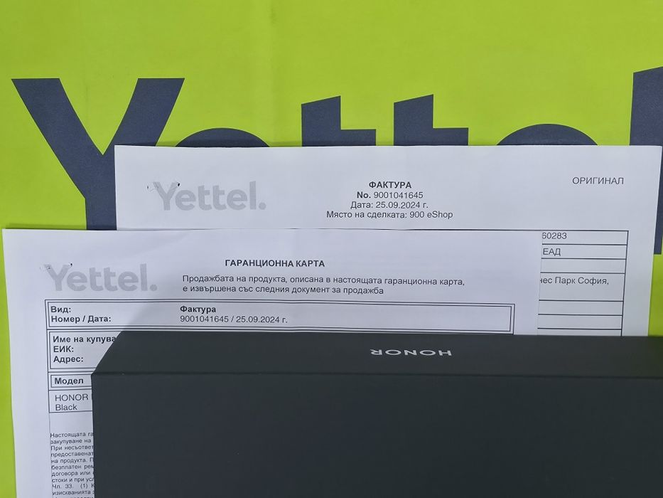 КАТО НОВ 512GB Honor Magic V3 Yettel Гаранция 2027г. Black | Черен
