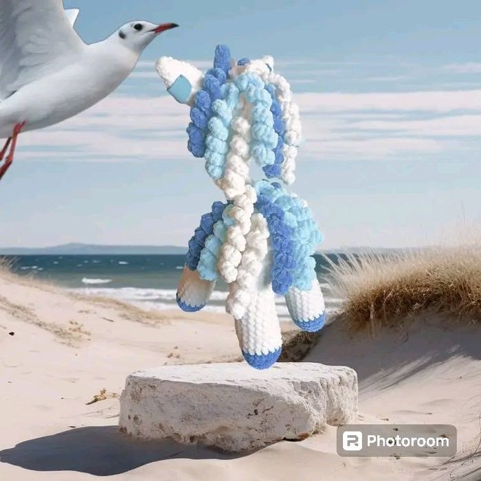 Еднорог ръчно плетен