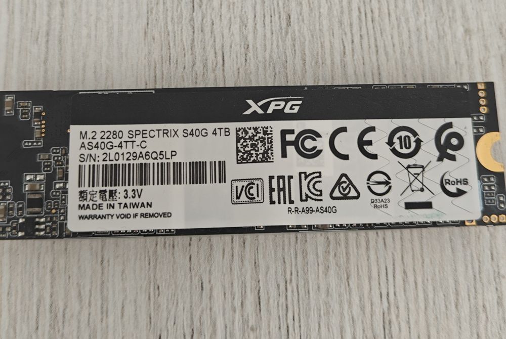 SSD Adata XPG Spectrix S40G RGB 4Tb