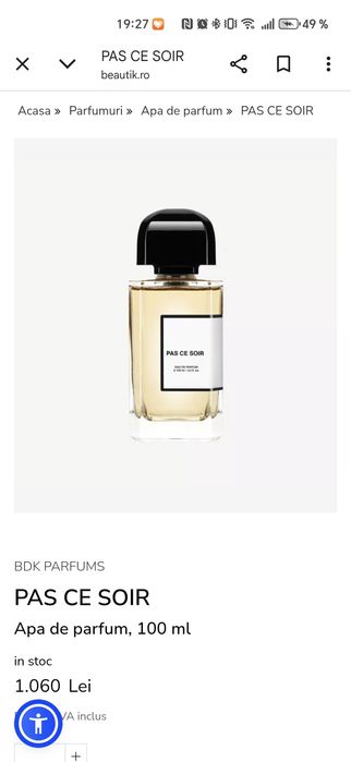 Parfum Pas Ce Soir 100 ml sigilat