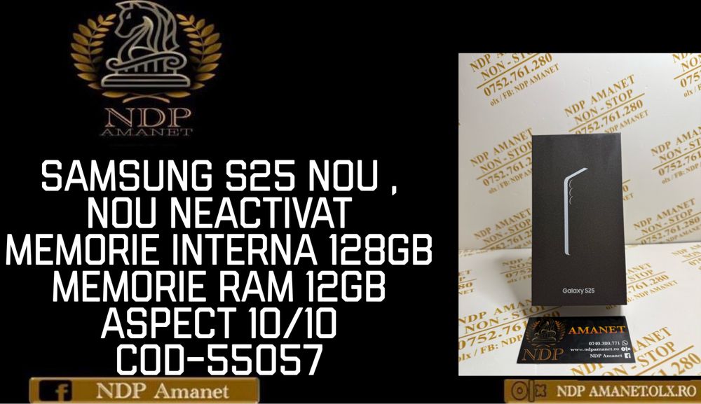NDP Amanet Braila Samsung S25 Nou, Neactivat (55057)