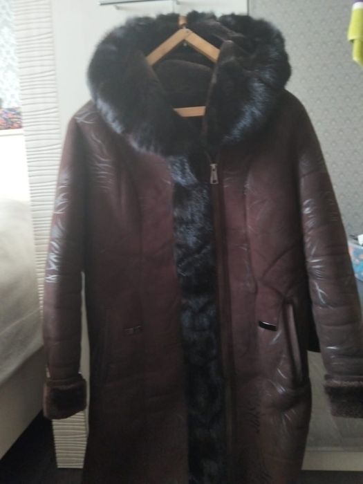 Дубленка зимняя б/у