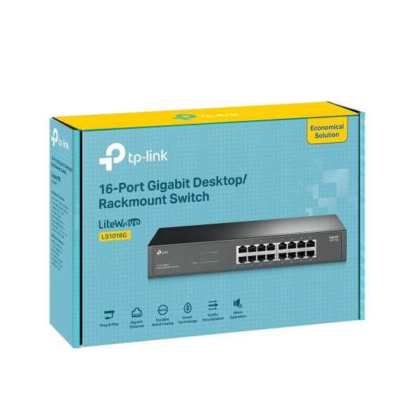 Tp-link  LS1016G  16-портовый гигабитный коммутатор