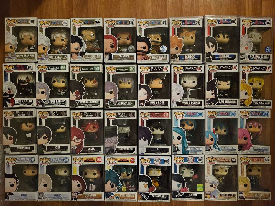 Anime Funko pop - Attack on Titan, Naruto, Tokyo Ghoul, One Piece и др