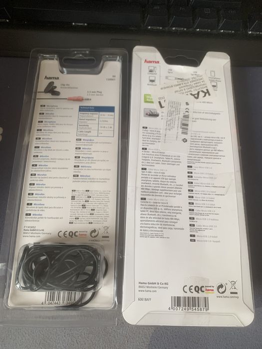 Микрофон брожка и кабел Micro USB