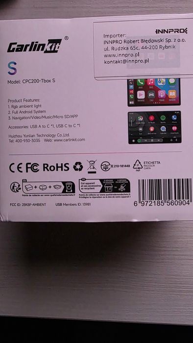 Full Android Ai Box Carlinkit Android 13-64памет /4рам-8ядрен