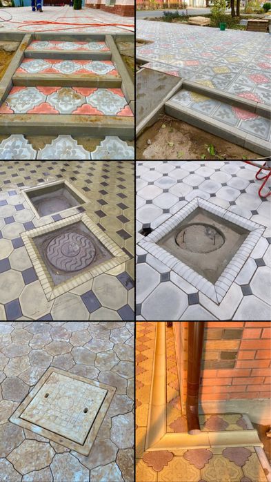 Укладка Брусчатка, Установка Бордюр